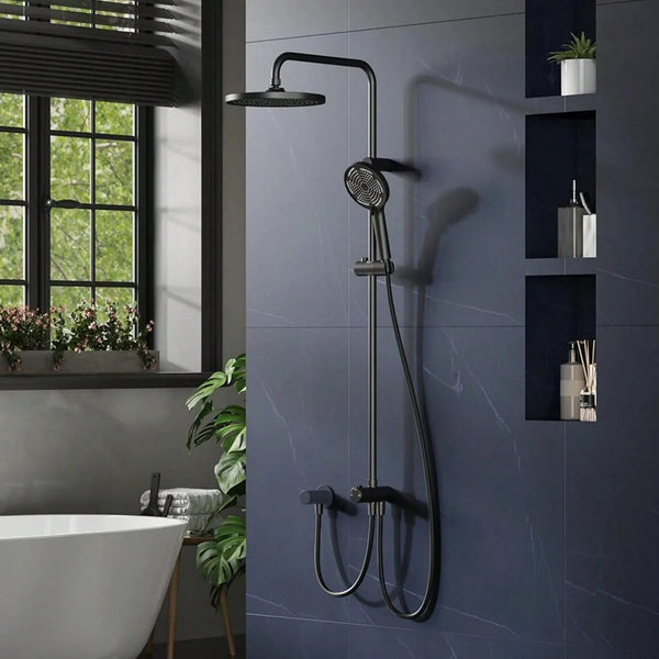 Colonne de Douche Classique avec Mitigeur - Noir
