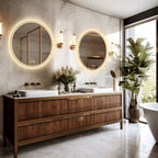 Miroir Rond LED Salle de Bain Tactile Anti-buée