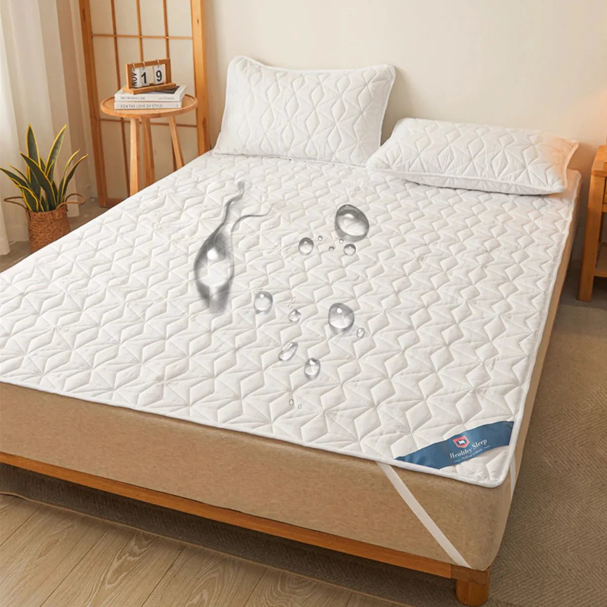 Alèse Matelassée Imperméable - Blanc