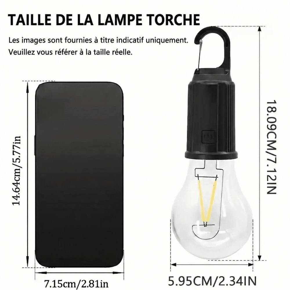 Ampoule Solaire Extérieur à Suspendre -