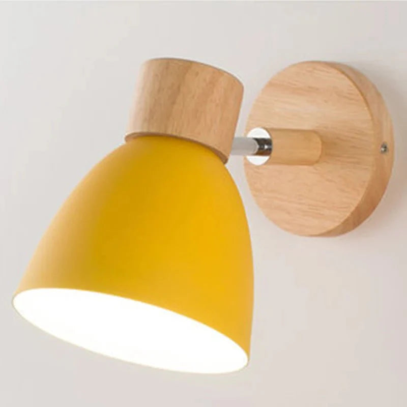 Applique Murale Bois Scandinave - Jaune