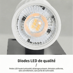 Applique Murale Cube LED Aluminium - A - Bas