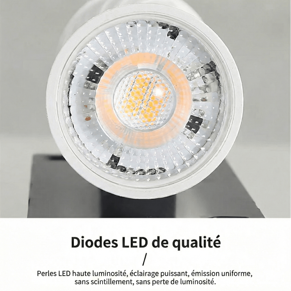 Applique Murale Cube LED Aluminium - A - Bas