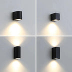 Applique Murale Cube LED Aluminium - A - Bas