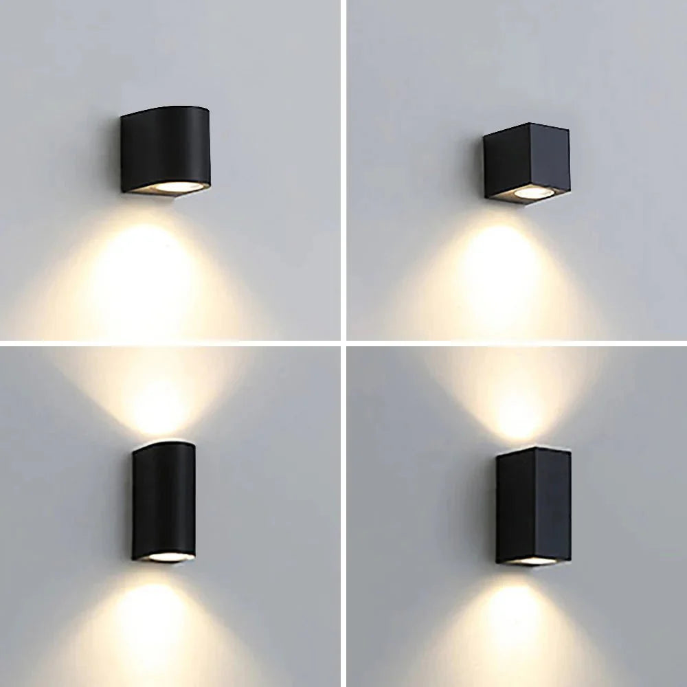 Applique Murale Cube LED Aluminium - A - Bas