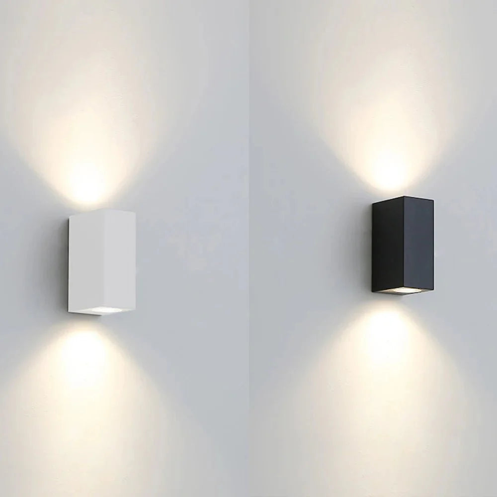 Applique Murale Cube LED Aluminium - A - Bas