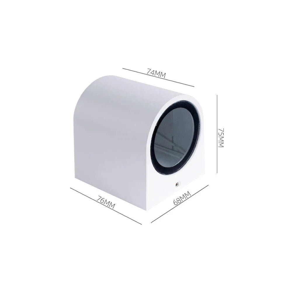 Applique Murale Cube LED Aluminium - A - Bas