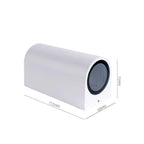 Applique Murale Cube LED Aluminium - A - Haut et bas