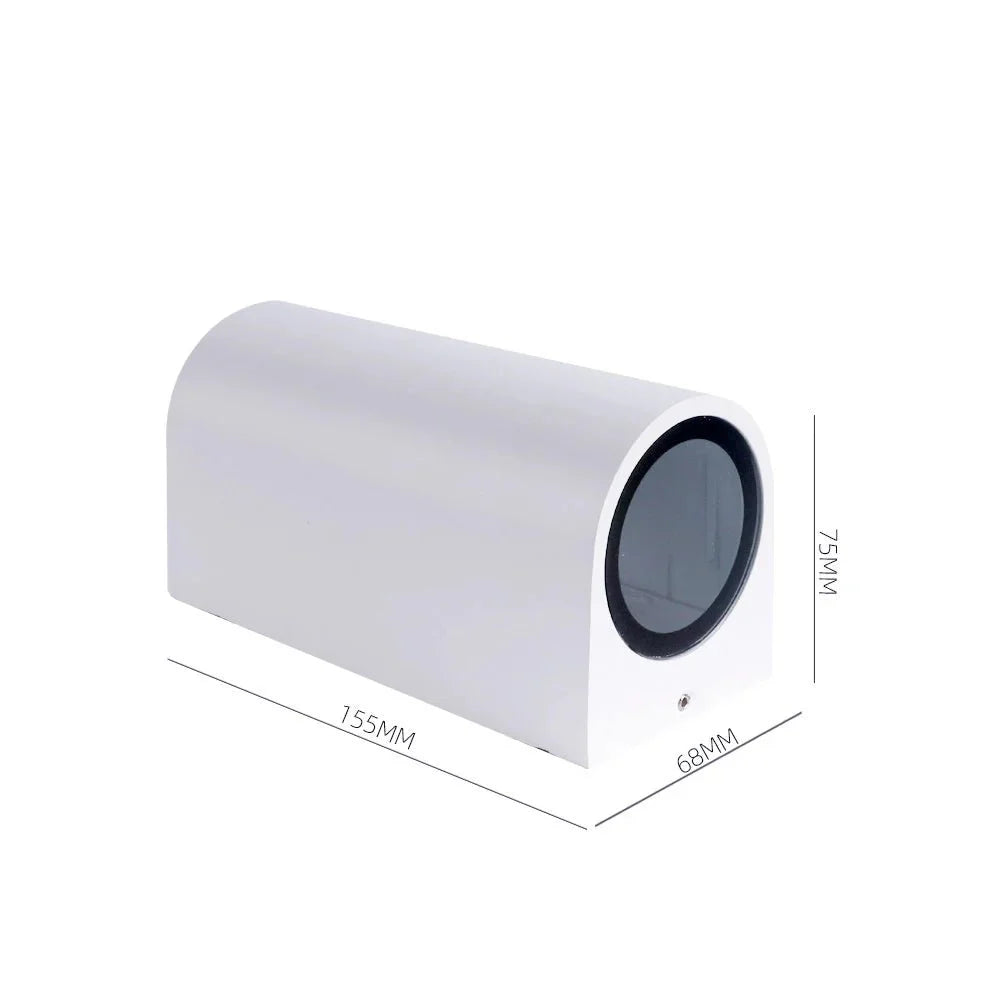 Applique Murale Cube LED Aluminium - A - Haut et bas