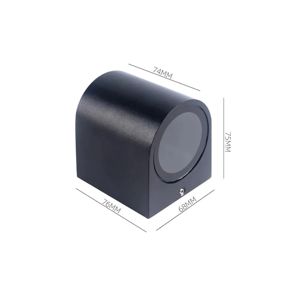 Applique Murale Cube LED Aluminium - B - Bas