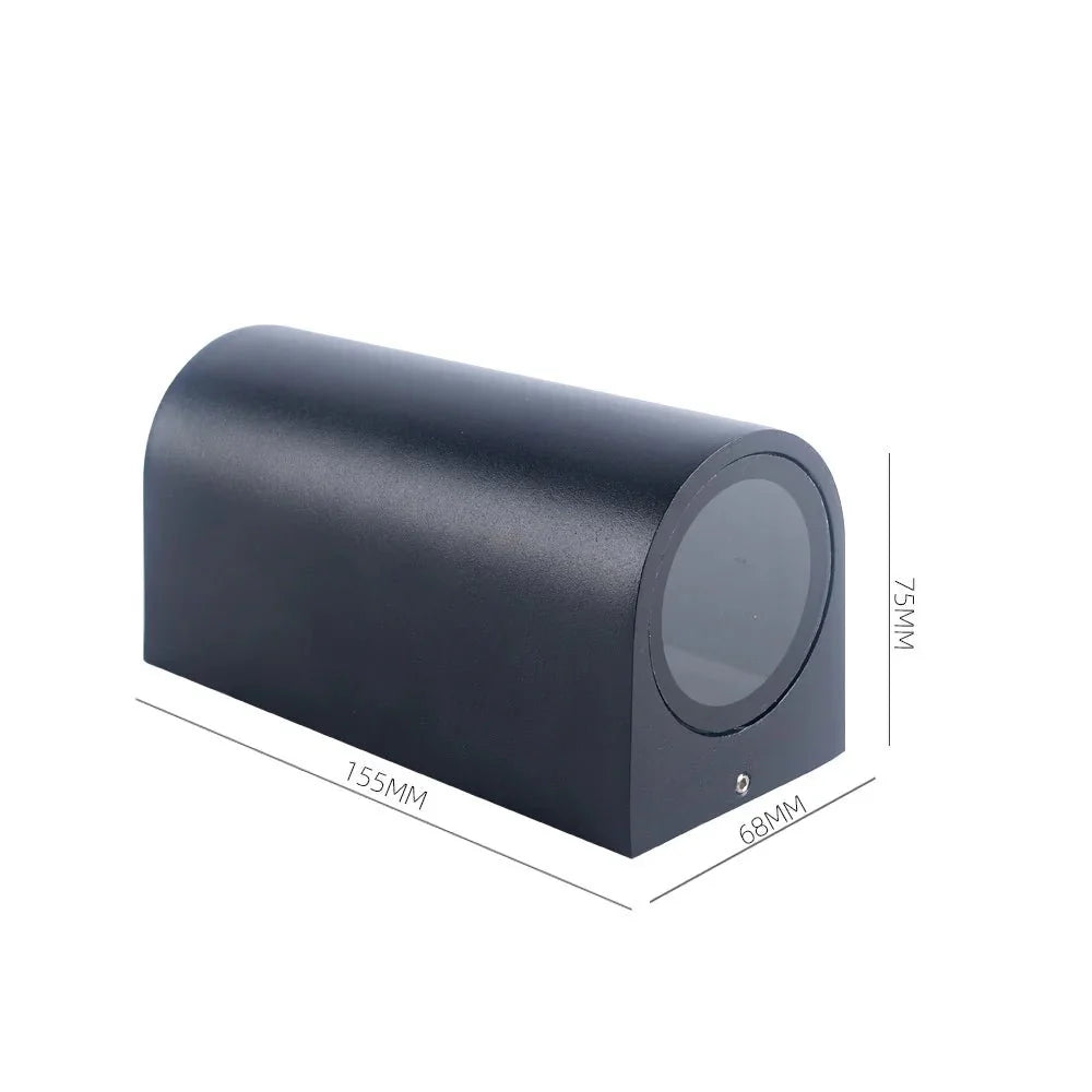 Applique Murale Cube LED Aluminium - B - Haut et bas