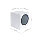 Applique Murale Cube LED Aluminium - C - Bas