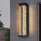 Applique Murale Extérieur Verre Texturé - 35CM