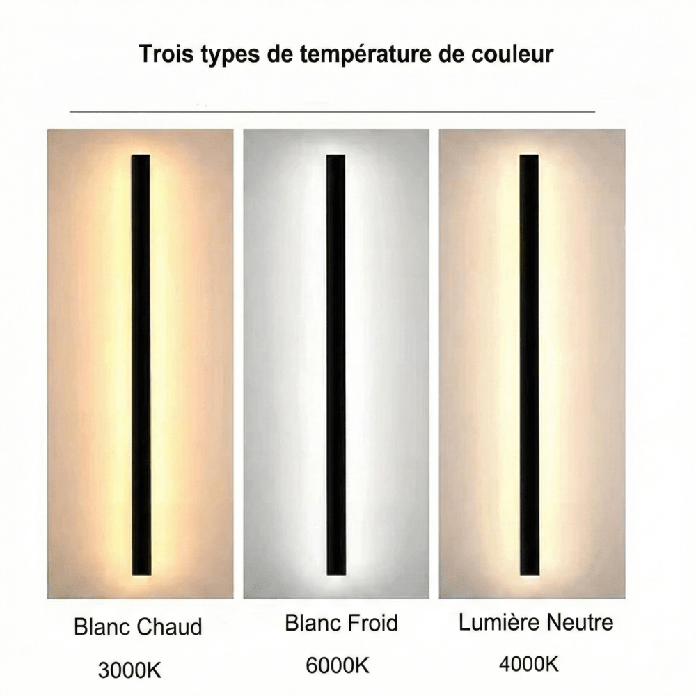 Applique Murale Extérieure LED Longue - 30cm 9w