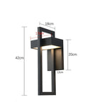 Applique Murale Extérieure LED Noire Moderne - Blanc chaud