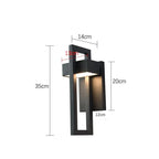 Applique Murale Extérieure LED Noire Moderne - Blanc chaud