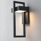 Applique Murale Extérieure LED Noire Moderne - Blanc froid