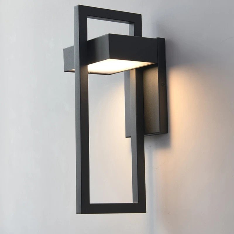 Applique Murale Extérieure LED Noire Moderne - Blanc froid