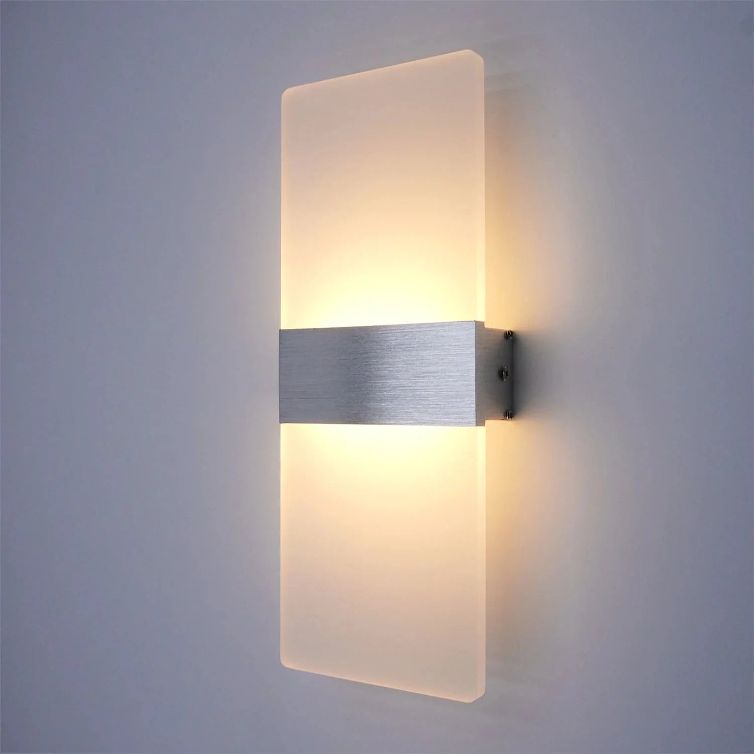 Applique Murale LED Aluminium Chambre - Argenté