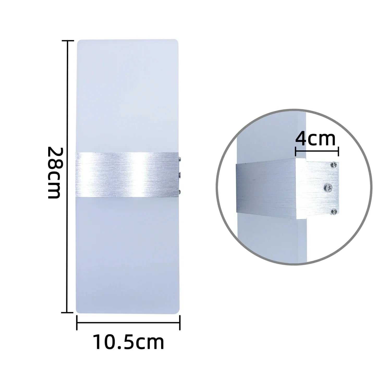 Applique Murale LED Aluminium Chambre - Doré