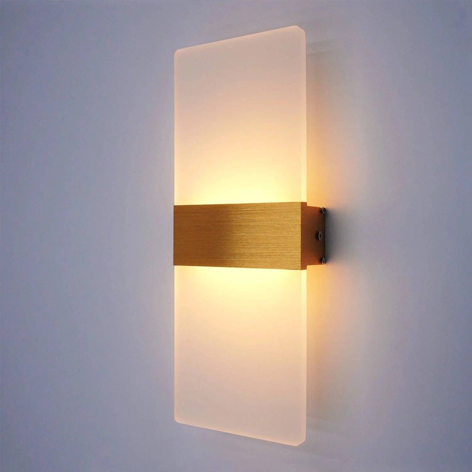 Applique Murale LED Aluminium Chambre - Doré
