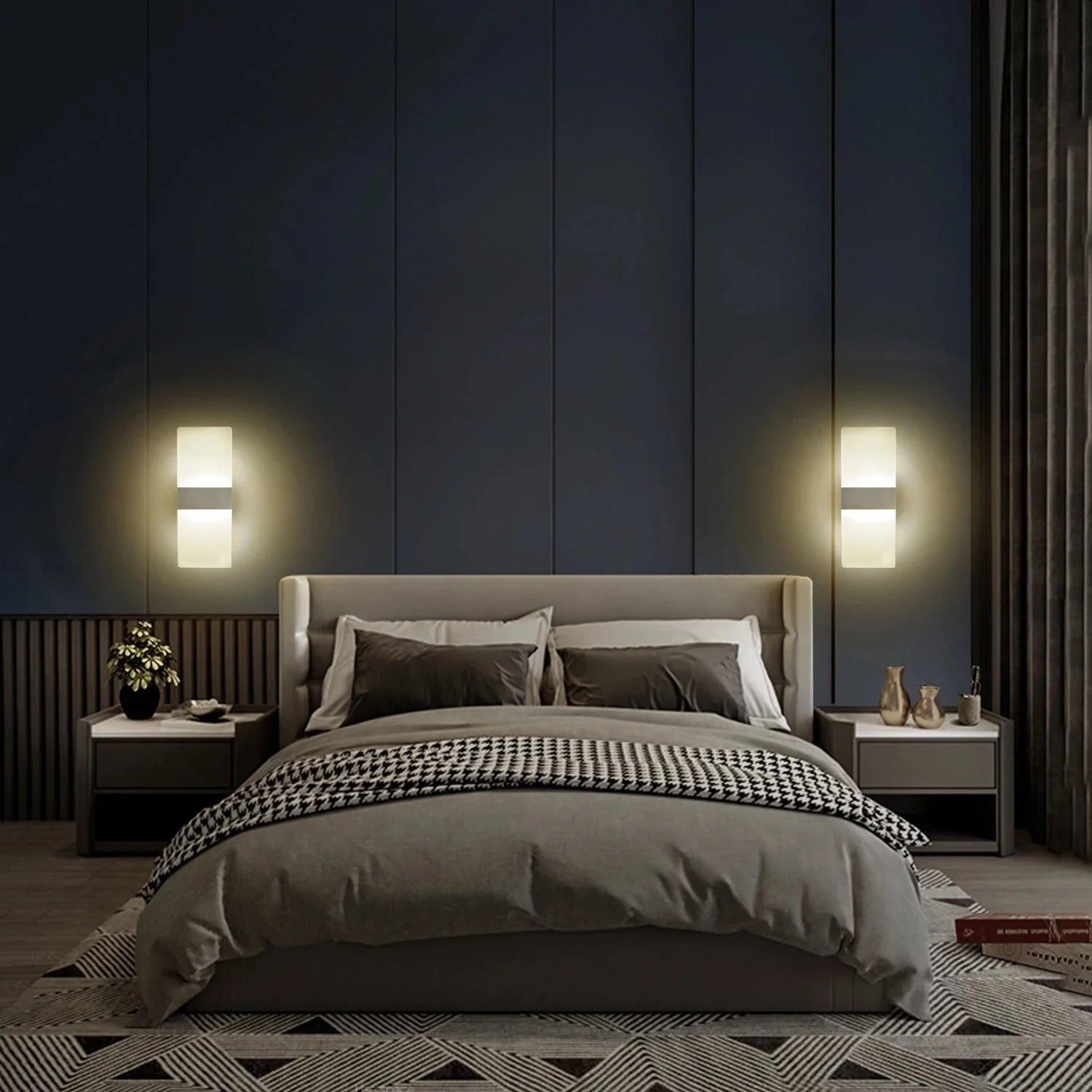 Applique Murale LED Aluminium Chambre - Doré
