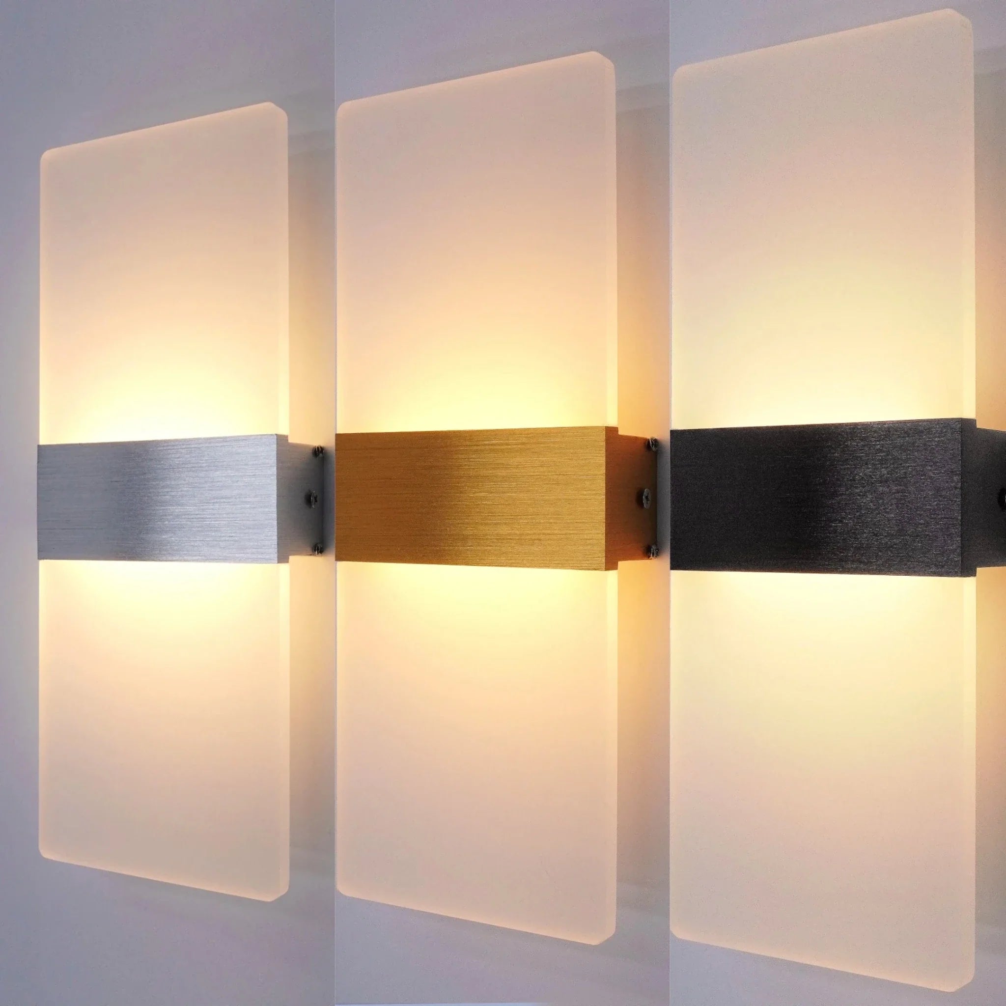Applique Murale LED Aluminium Chambre - Doré