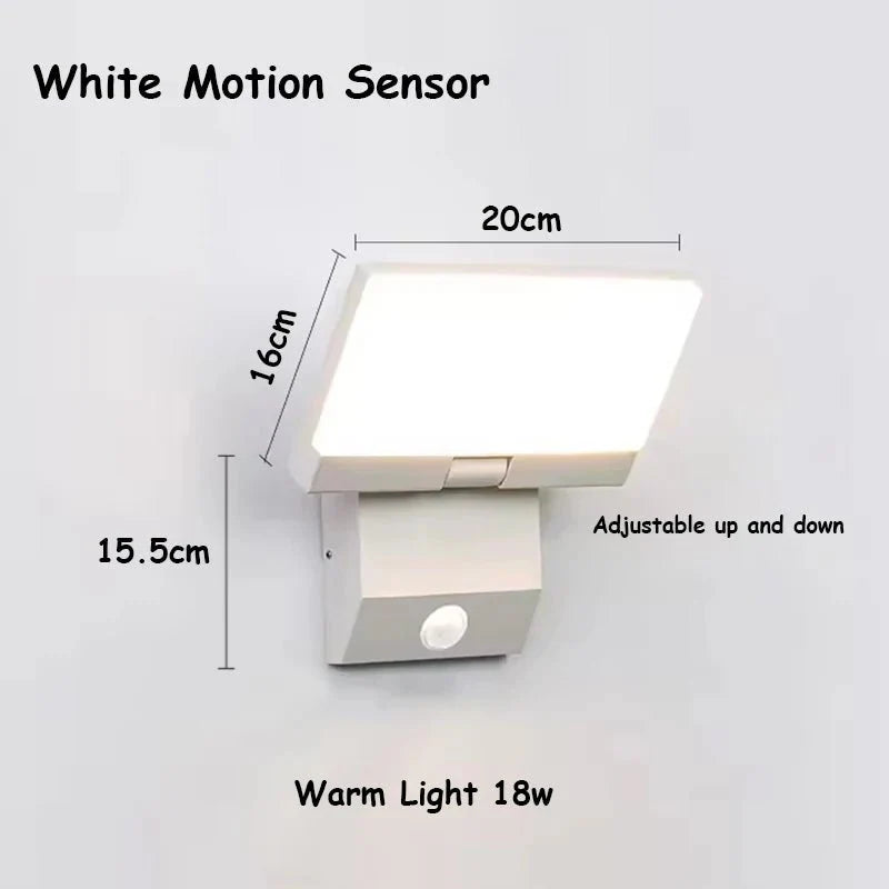 Applique Murale LED avec Détecteur - Blanc
