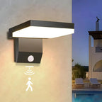 Applique Murale LED avec Détecteur - Noir