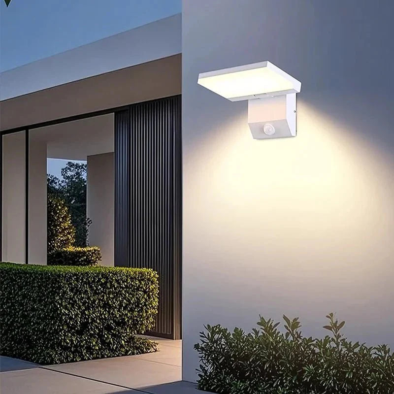 Applique Murale LED avec Détecteur - Noir