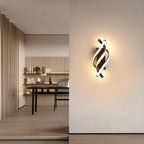 Applique Murale LED Design Ondulé Spirale - Blanc