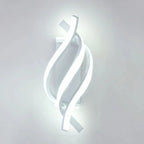 Applique Murale LED Design Ondulé Spirale - Blanc