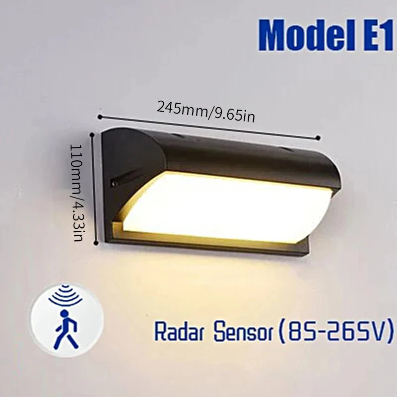 Applique Murale LED Forme Demi - cylindre - Avec détecteur