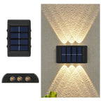 Applique Murale Solaire Extérieure Faisceau Haut et Bas - Blanc chaud