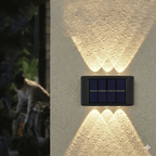 Applique Murale Solaire Extérieure Faisceau Haut et Bas - Blanc froid