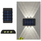 Applique Murale Solaire Extérieure Faisceau Haut et Bas - Blanc froid