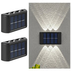 Applique Murale Solaire Extérieure Faisceau Haut et Bas - Blanc froid