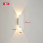 Applique Murale Verticale - 20cm Blanc 6w