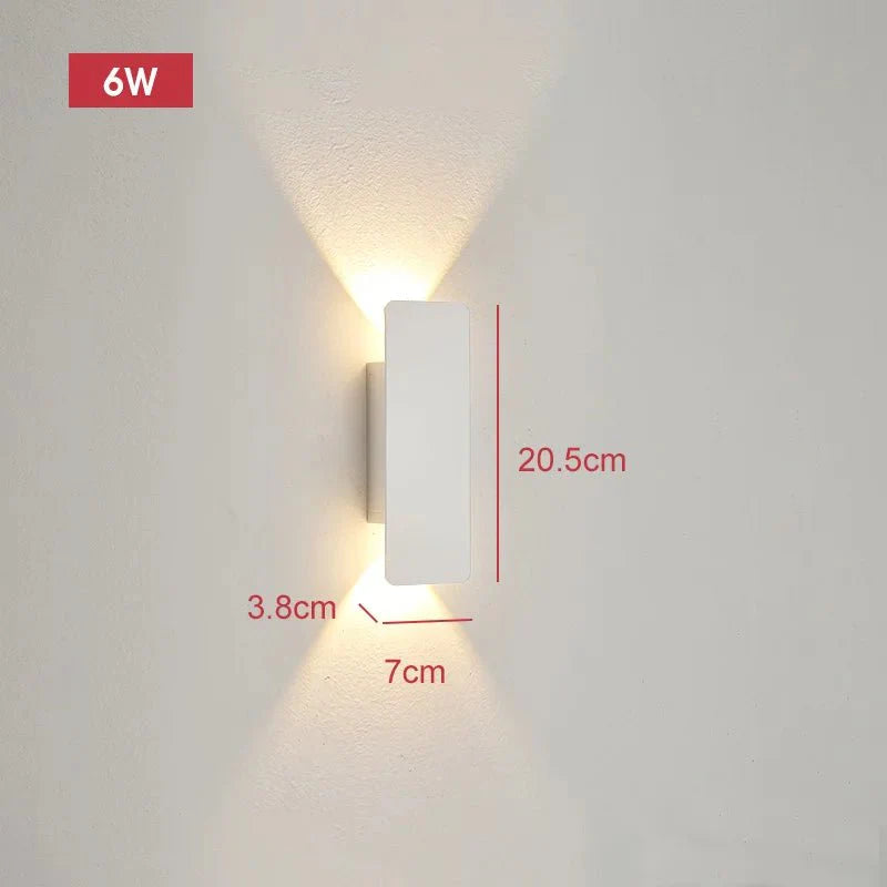 Applique Murale Verticale - 20cm Blanc 6w