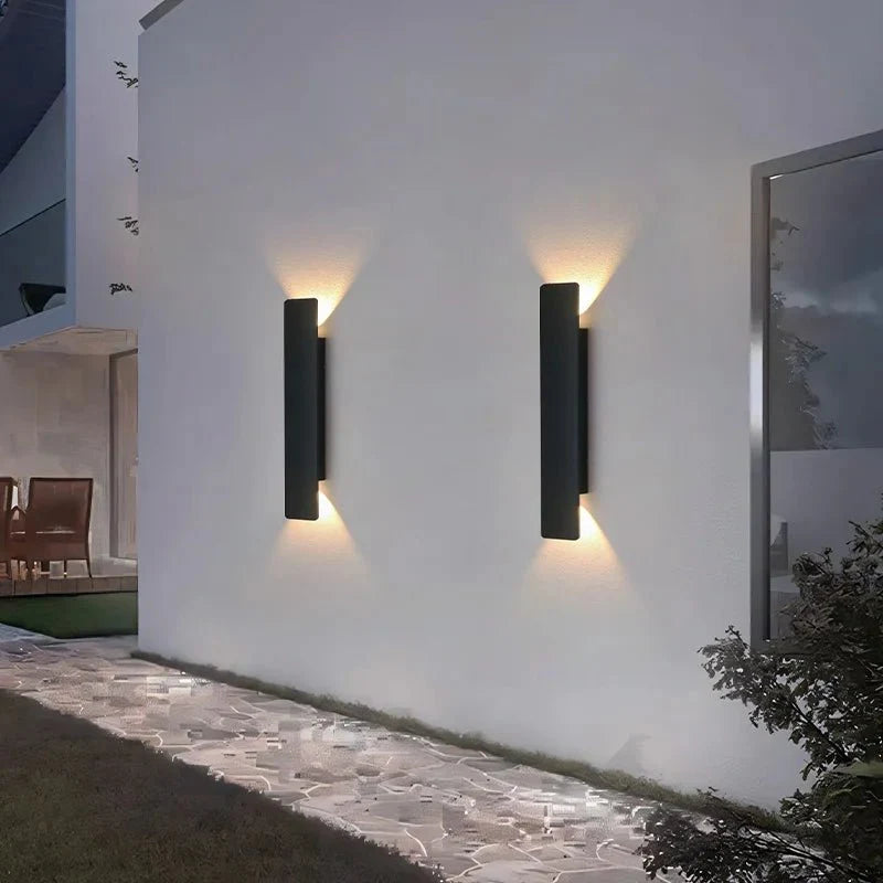 Applique Murale Verticale - 40cm Noir 8w