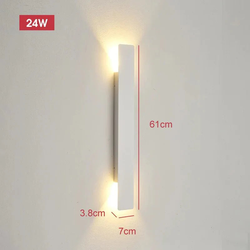 Applique Murale Verticale - 60cm Blanc 24w