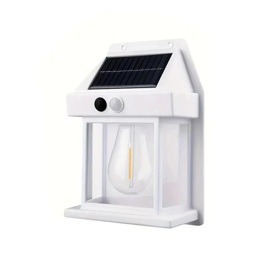 Applique Solaire Murale Style Vintage - Blanc