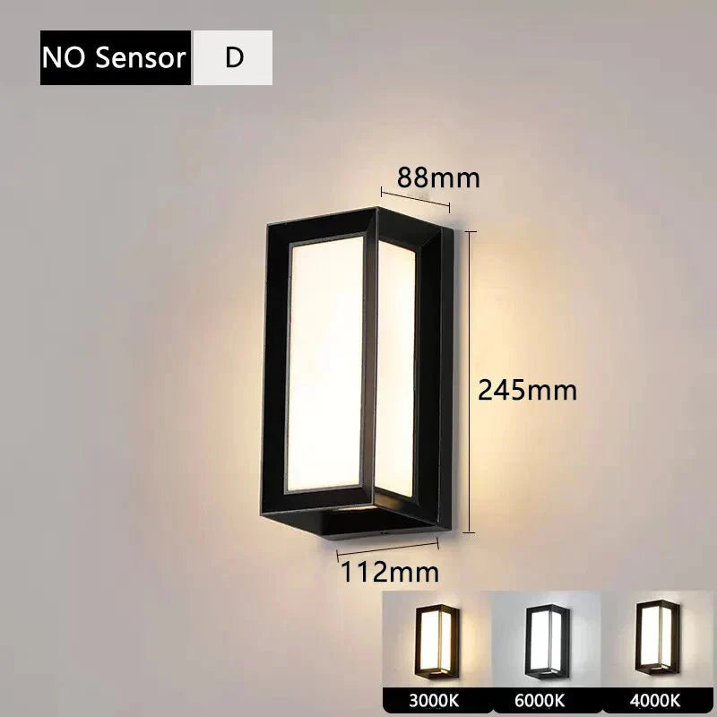Appliques Murales Cubiques IP65 - Couleur froide (blanche) 6000K