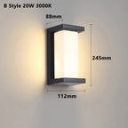Appliques Murales Cubiques IP65 - Couleur froide (blanche) 6000K