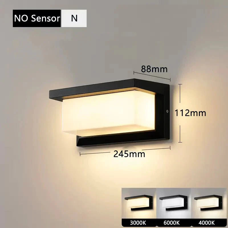 Appliques Murales Cubiques IP65 - Couleur froide (blanche) 6000K