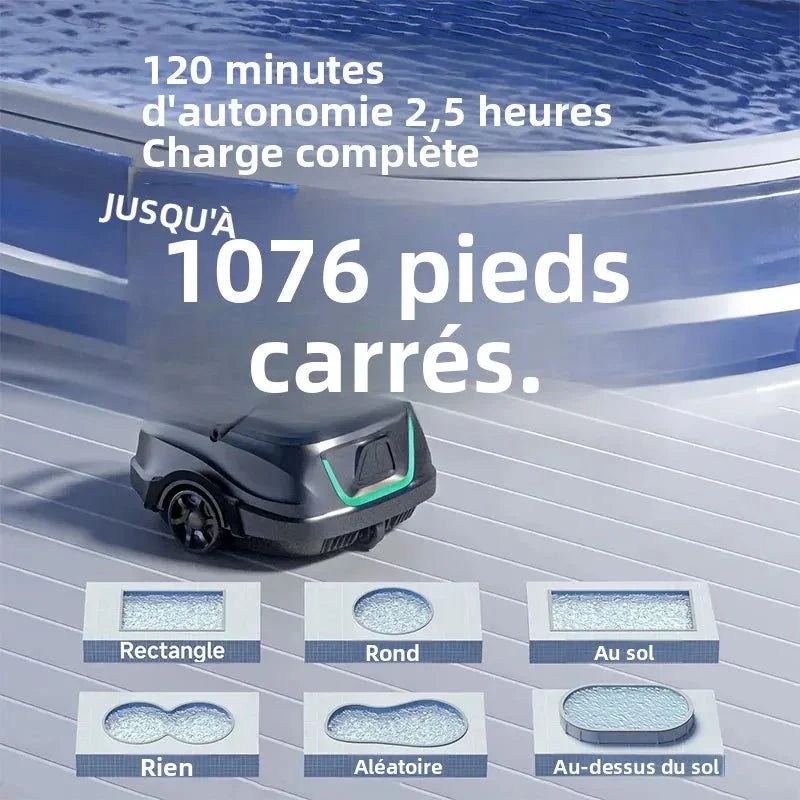 Aspirateur de Piscine Automatique Autonome -