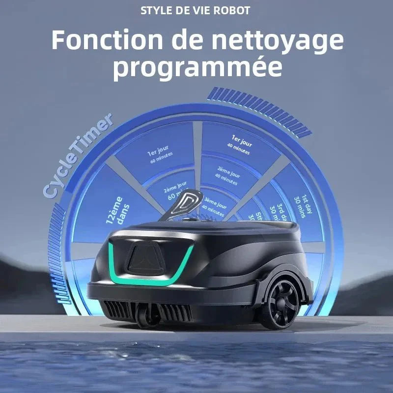 Aspirateur de Piscine Automatique Autonome -