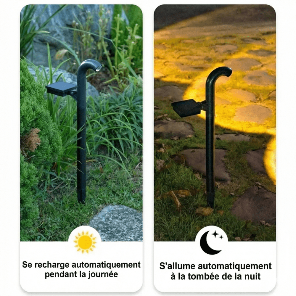 Balise Éclairage LED Allée Solaire -
