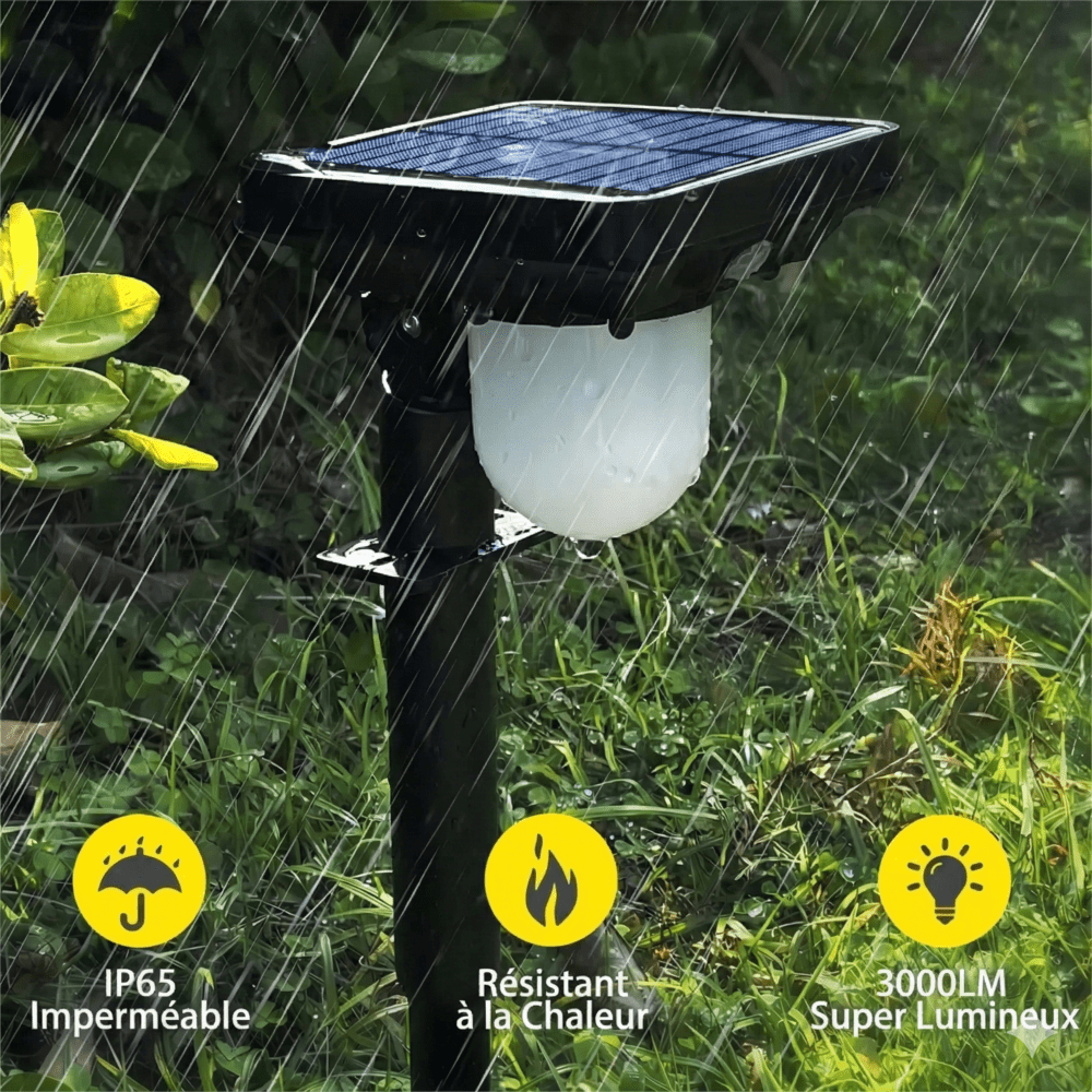 Balise Lumineuse LED Solaire Puissante avec Détecteur -