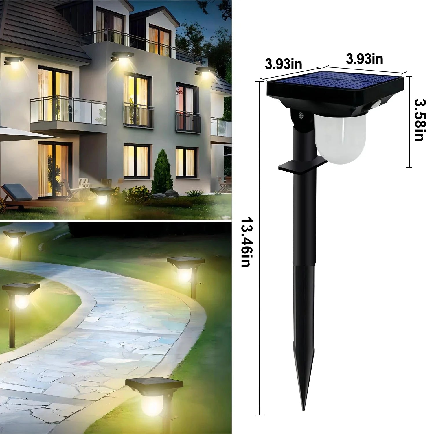 Balise Lumineuse LED Solaire Puissante avec Détecteur -